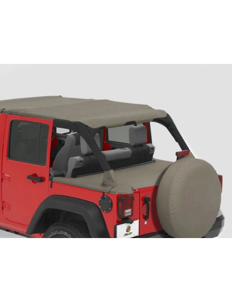 Couvre tonneau Duster Bestop Kaki Jeep Wrangler JK 4 portes