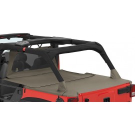 Couvre tonneau Duster Bestop Kaki Jeep Wrangler JK 4 portes