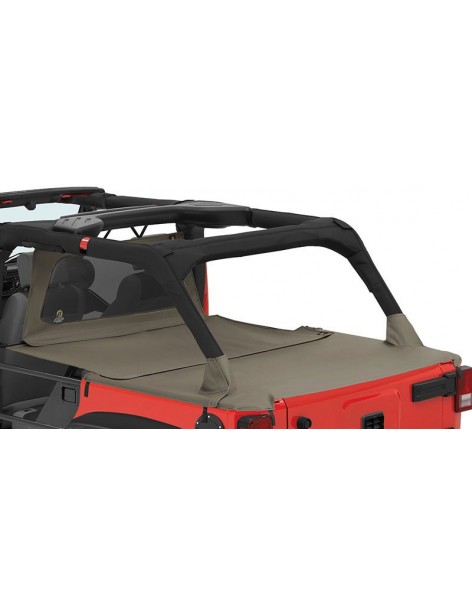 Couvre tonneau Duster Bestop Kaki Jeep Wrangler JK 4 portes