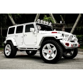 Jante aluminium KMC XD775 Rockstar Matte Black 17 pouces Jeep Wrangler