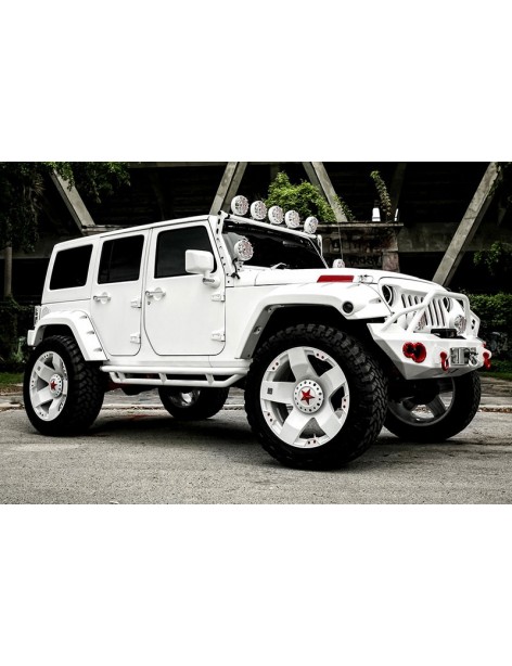 Jante aluminium KMC XD775 Rockstar Matte Black 17 pouces Jeep Wrangler