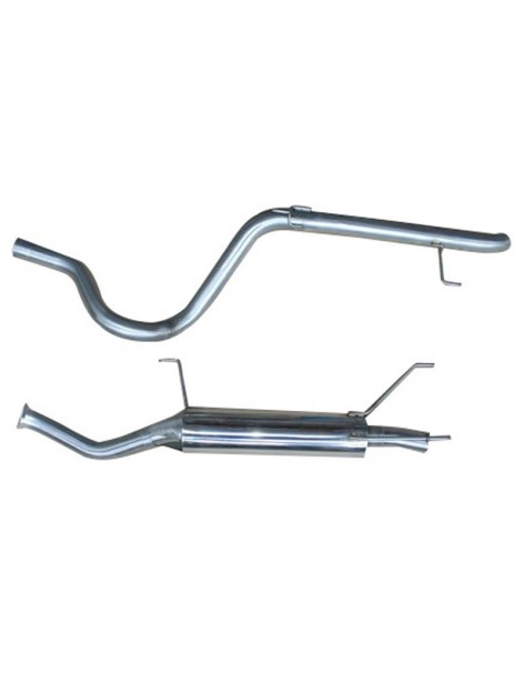 Ligne d'échappement complète Inox Toyota HDJ100 1998-2007.