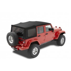 Bâche Supertop NX Black Twill Bestop Jeep Wrangler JK Unlimited