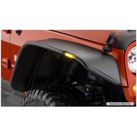 Extensions d'ailes plates Bushwacker Jeep Wrangler JK 4 portes