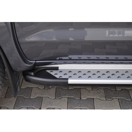 Marchepieds aluminium Artemis Toyota Hilux 2005-2015