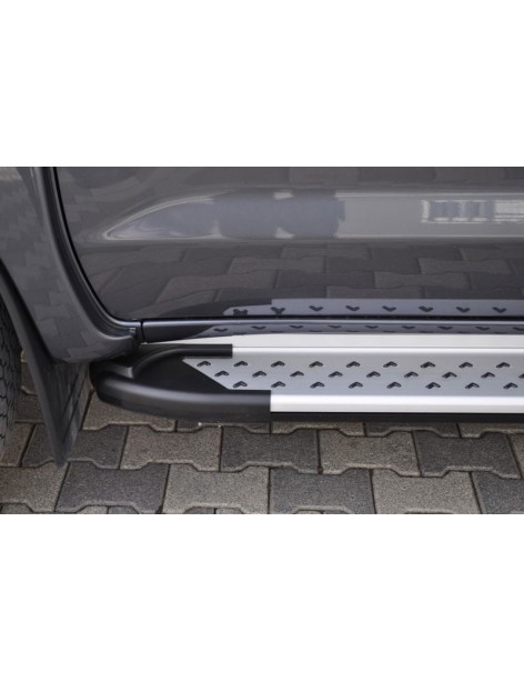 Marchepieds aluminium Artemis Toyota Hilux 2005-2015