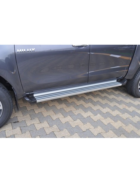 Marchepieds aluminium ARP Toyota Hilux 2016-2019