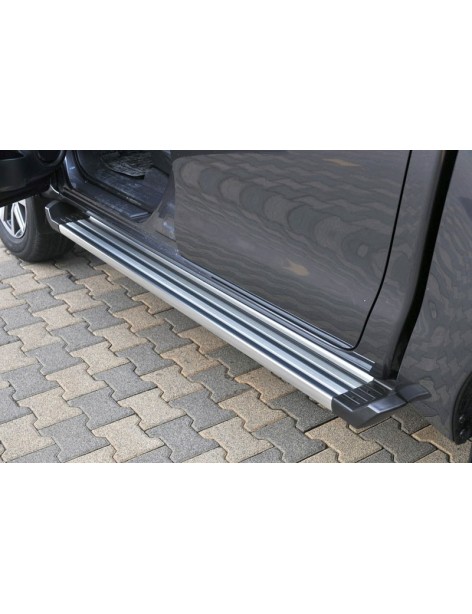 Marchepieds aluminium ARP Toyota Hilux 2016-2019