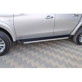 Marchepieds aluminium Ronesans Noir Mitsubishi L200