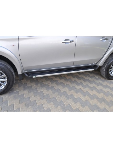 Marchepieds aluminium Ronesans Noir Mitsubishi L200