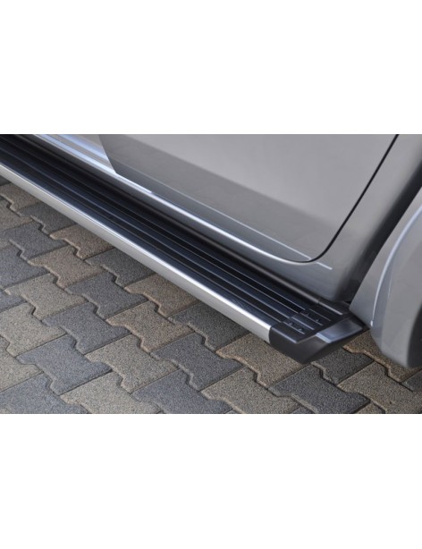 Marchepieds aluminium Ronesans Noir Mitsubishi L200