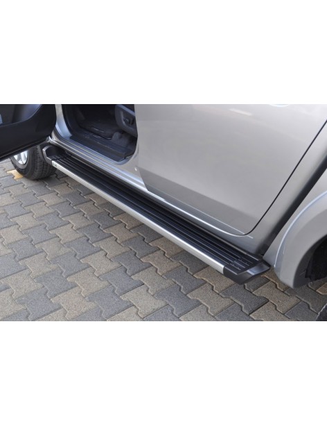 Marchepieds aluminium Ronesans Noir Mitsubishi L200