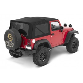 Bâche Bestop Supertop NX Black Twill Jeep Wrangler JK 2 portes