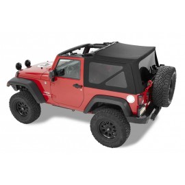 Bâche Bestop Supertop NX Black Twill Jeep Wrangler JK 2 portes