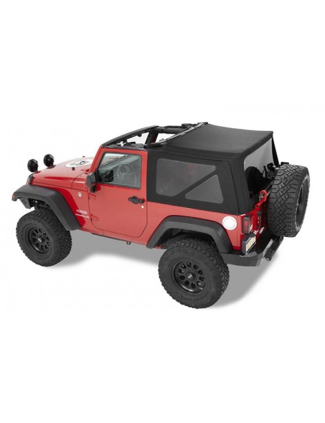 Bâche Bestop Supertop NX Black Twill Jeep Wrangler JK 2 portes