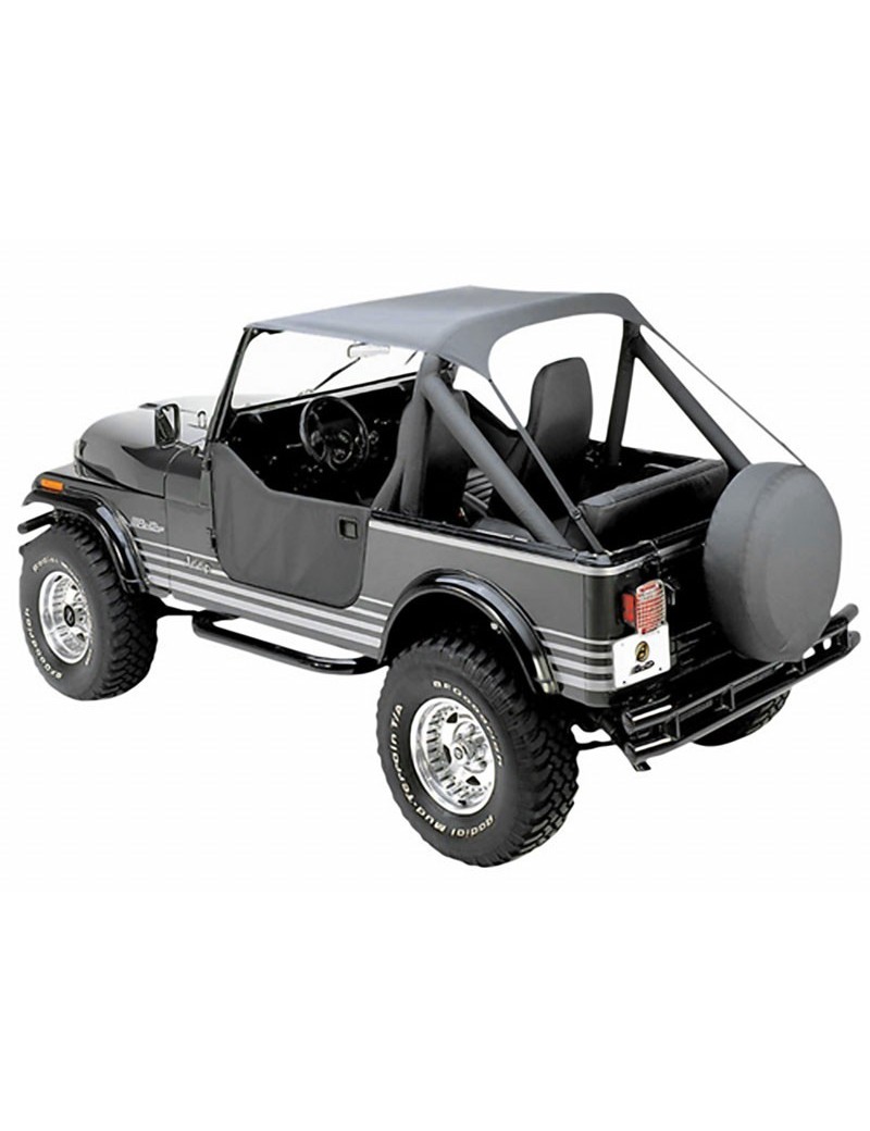 Bâche Bikini Traditionnel Bestop Charcoal Jeep CJ7