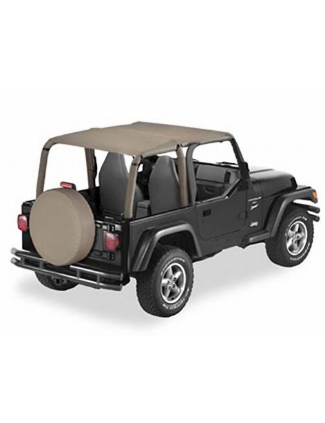 Bâche Bikini Header Safari Dark Tan Jeep Wrangler TJ