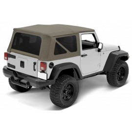 Bâche Bestop Supertop NX Kaki Diamond Jeep Wrangler JK 2 portes