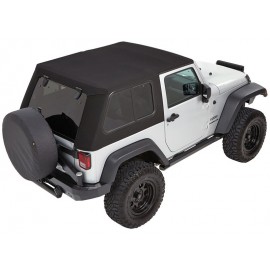 Bâches Trektop Pro Hybrid Black Twill Jeep Wranler JK 2 portes 2007-2017