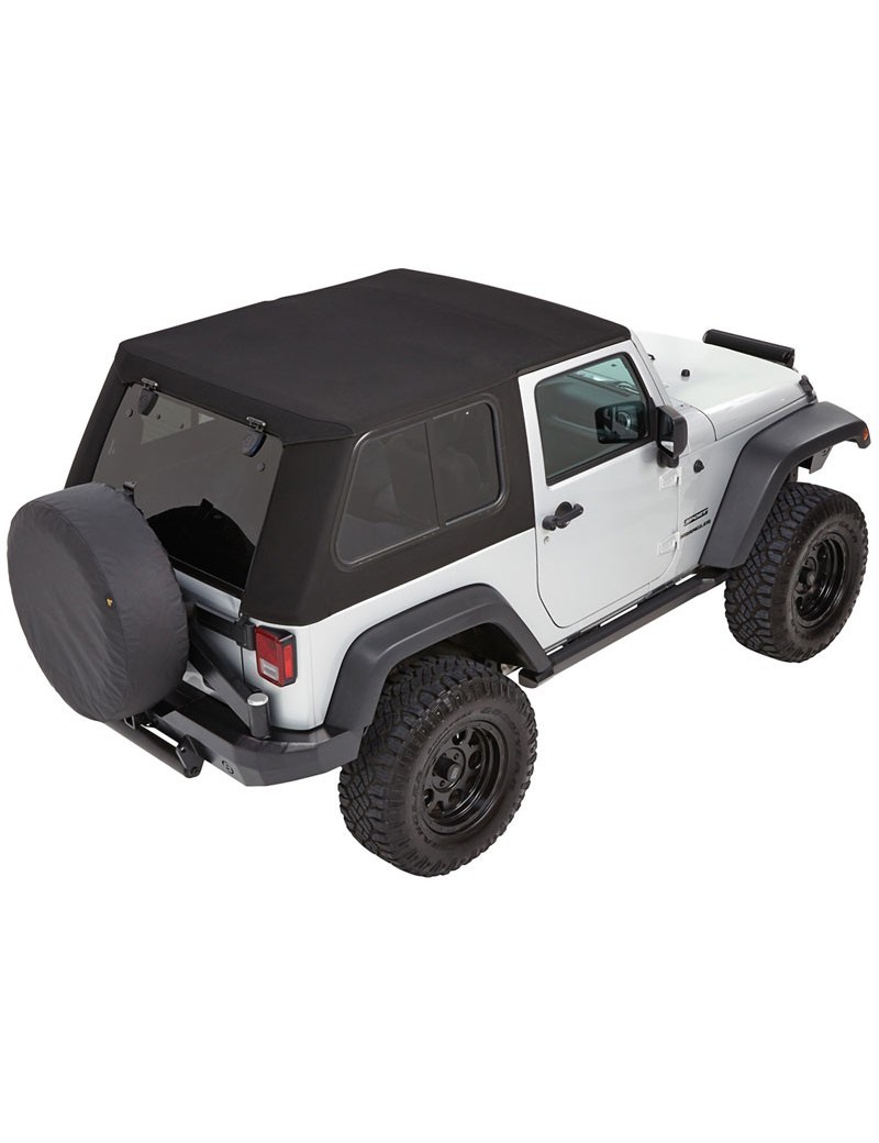 Bâches Trektop Pro Hybrid Black Twill Jeep Wranler JK 2 portes 2007-2017