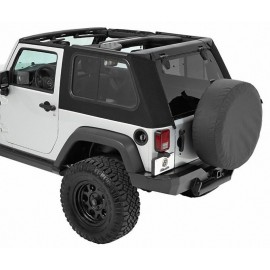 Bâches Trektop Pro Hybrid Black Twill Jeep Wranler JK 2 portes 2007-2017