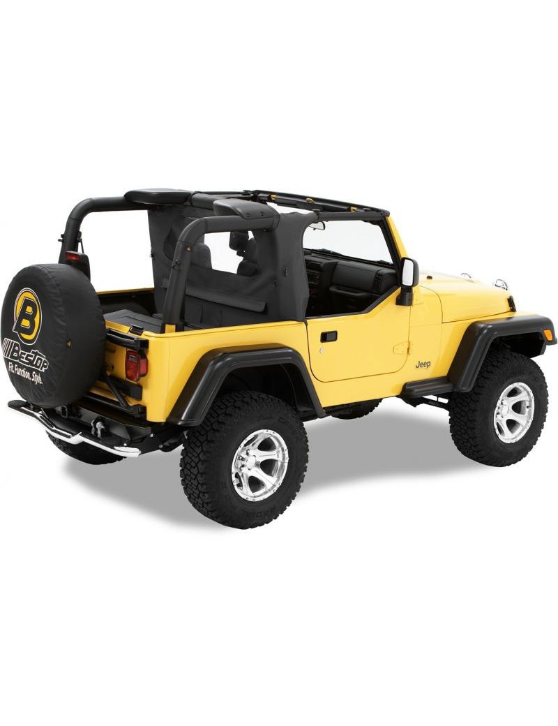 Windjammer Wrap Around Bestop Noir sergé Jeep Wrangler TJ