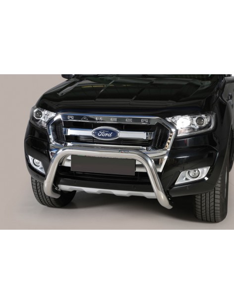 Pare-buffle Super bar acier Inox Ford Ranger 2016-2018