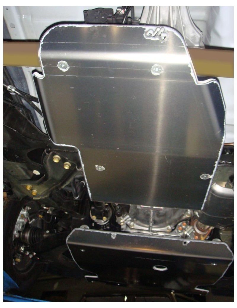 Blindage aluminium 8 mm N4 boîte de transfert Isuzu D-Max 2012-2020