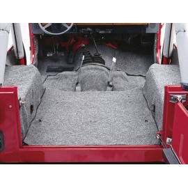 Kit moquette 6 pièces grise Jeep Wrangler YJ