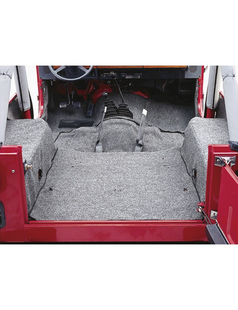 Kit moquette 6 pièces grise Jeep Wrangler YJ