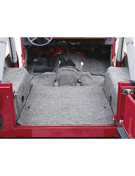 Kit moquette 6 pièces grise Jeep Wrangler YJ