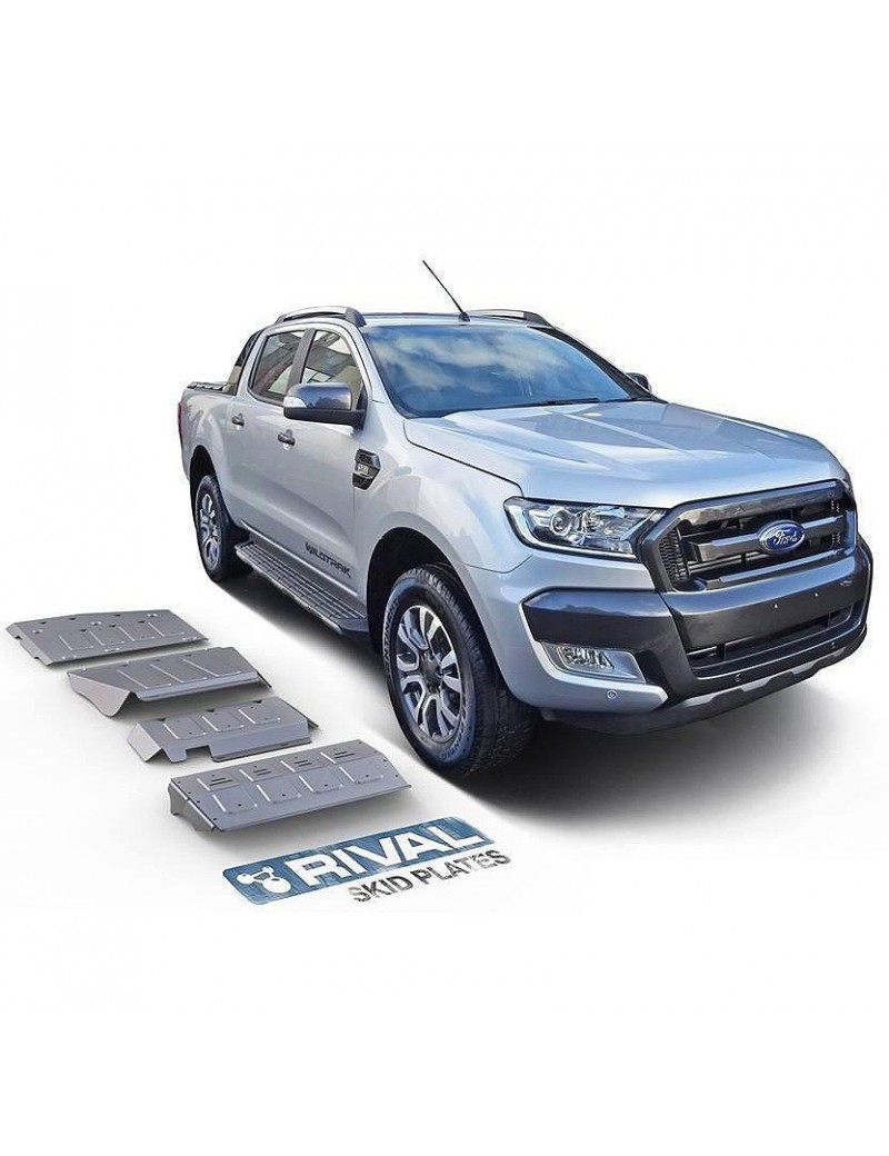 Blindages de protection aluminium Rival Ford Ranger 2016-2022