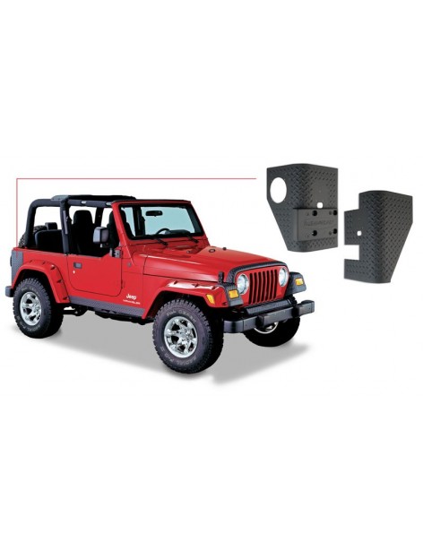 Protections d'angles arrière Bushwacker Jeep Wrangler TJ