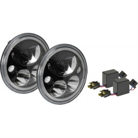 Optiques feux LED Black Chrome Vortex 7" Vision X