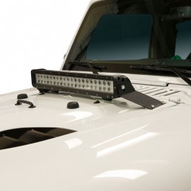 Supports pour barre LED sur charnière de capot Jeep Wrangler JK