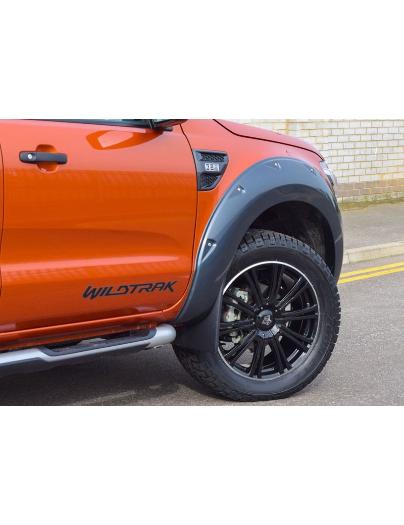 Extensions d'ailes larges peintes Ford Ranger 2016-2018