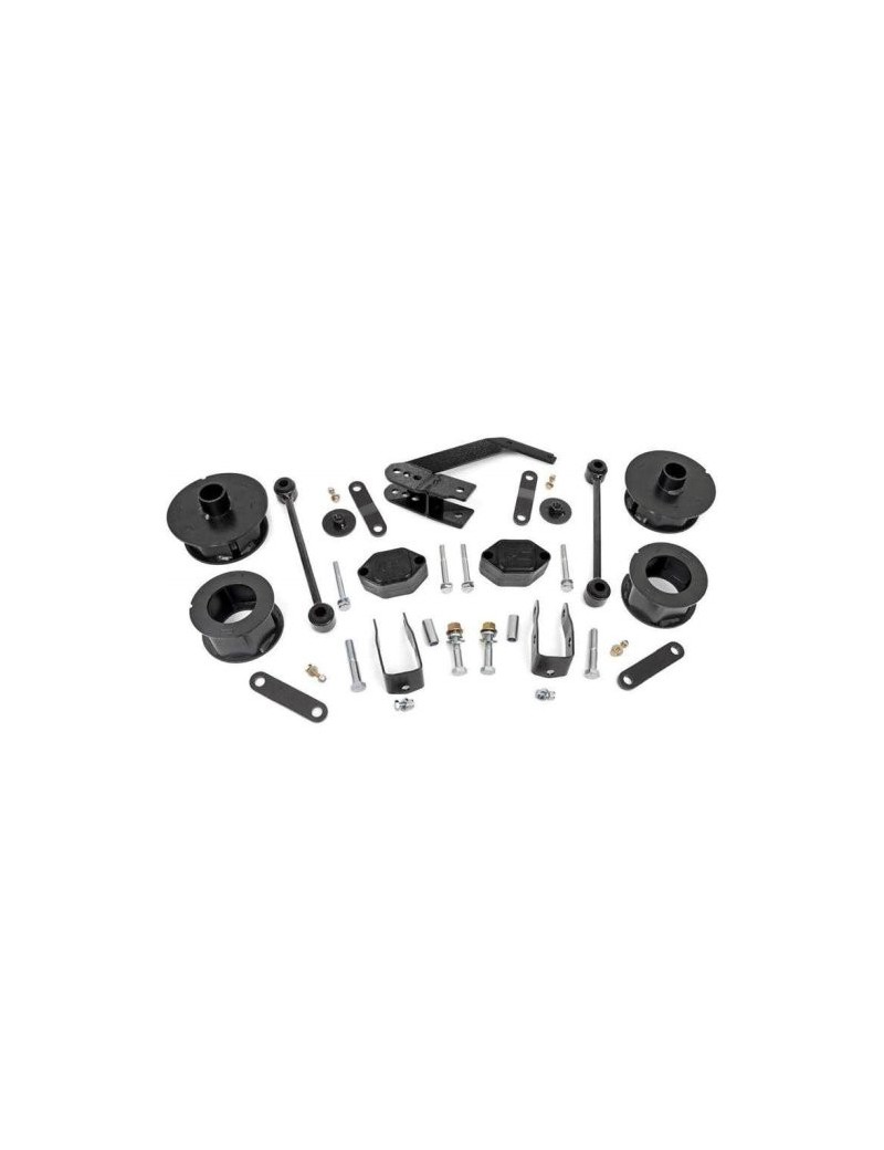 Kit câles de ressorts Rough Country + 6 cm Jeep Wrangler JK 2007-2017