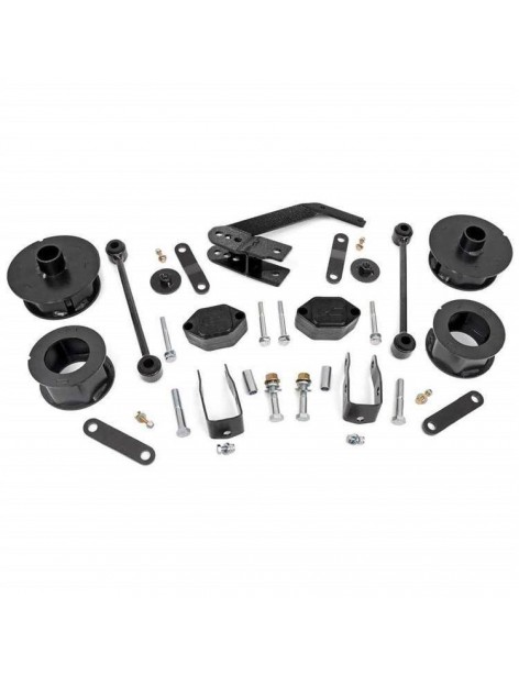 Kit câles de ressorts Rough Country + 6 cm Jeep Wrangler JK 2007-2017