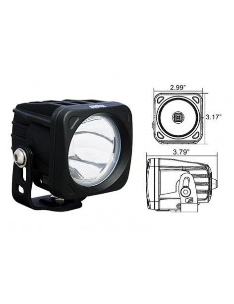 Phare LED Optimus Square Black 10 watts Vision X