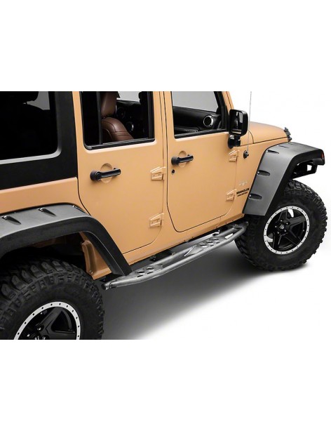 Marchepieds acier Ricochet Poison Spyder Jeep Wrangler JK Unlimited