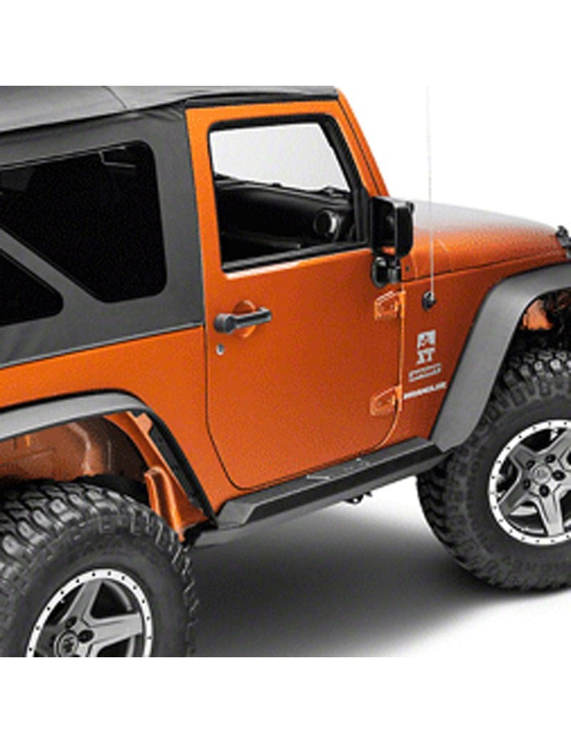 Marchepieds acier XRC Atlas Smittybilt Jeep Wrangler JK 2 portes