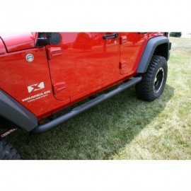 Marchepieds tubes acier Rugged Ridge Jeep Wrangler JK 4 portes