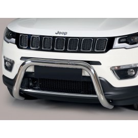 Pare-buffle acier homologué route Jeep Compass 2018