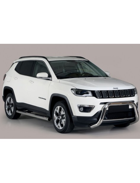 Pare-buffle acier homologué route Jeep Compass 2018