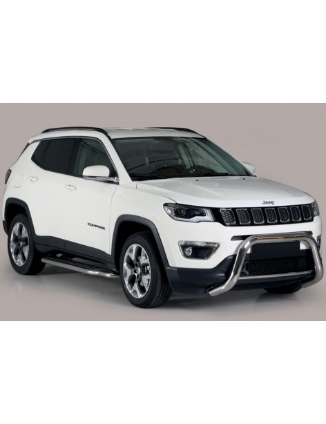 Pare-buffle acier homologué route Jeep Compass 2018