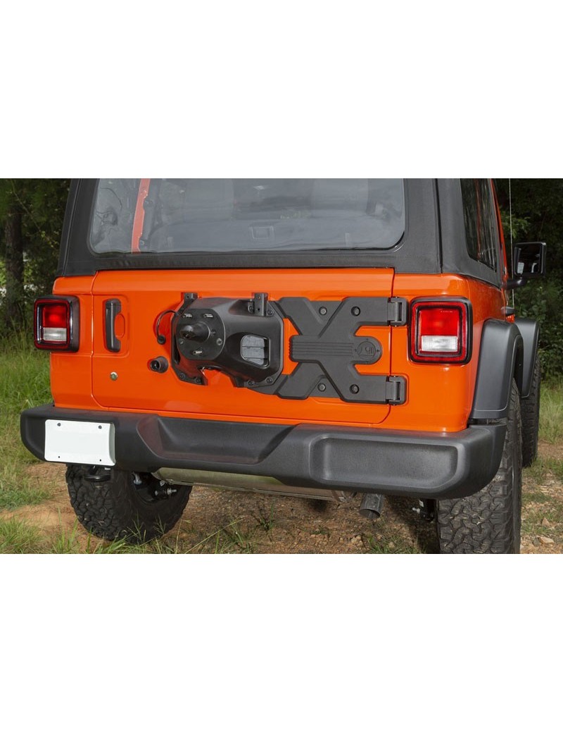 Support Roue de secours HD Rugged Ridge Jeep Wrangler JL 2018-2022