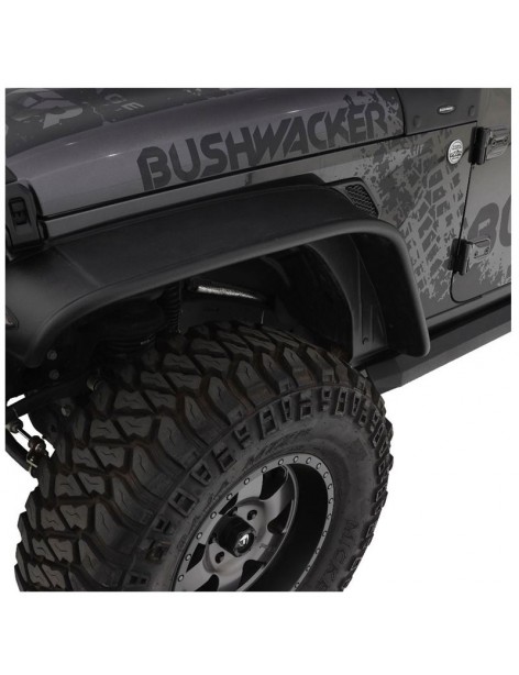 Extensions d'ailes plates Bushwacker Jeep Wrangler JL 2018-2024