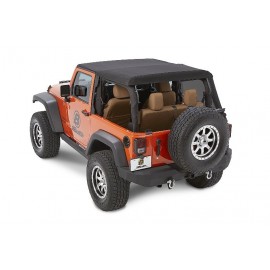 Bâche Bestop Trektop NX Glide Black Diamond Jeep Wrangler jk 2 portes