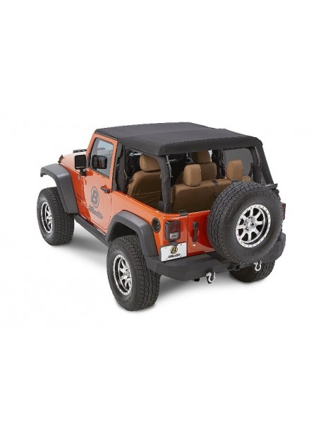 Bâche Bestop Trektop NX Glide Black Diamond Jeep Wrangler jk 2 portes