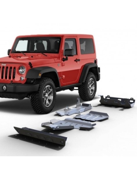 Blindages aluminium Rival Jeep Wrangler JK 3.6L V6